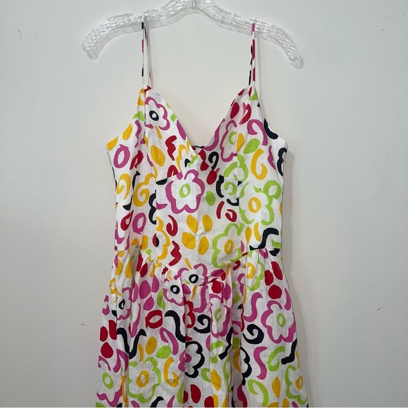 RHODE Linen Sophie Dress in Painted Bloom - Picture 6 of 10